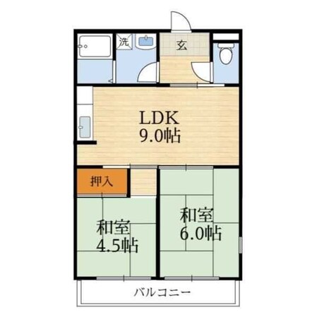 タウンハイツ穂積の物件間取画像